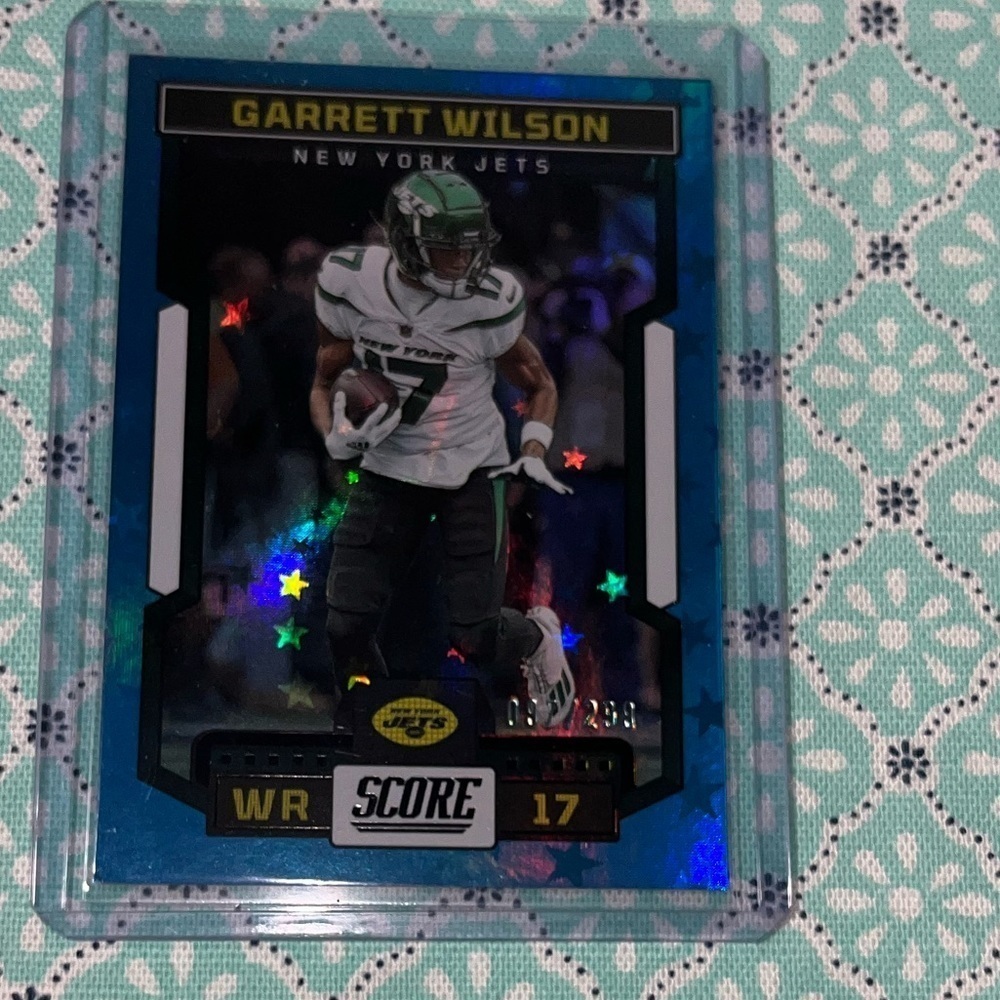 Num: 97/299 🏈 Garrett Wilson 2023 Panini Score Football Card #291